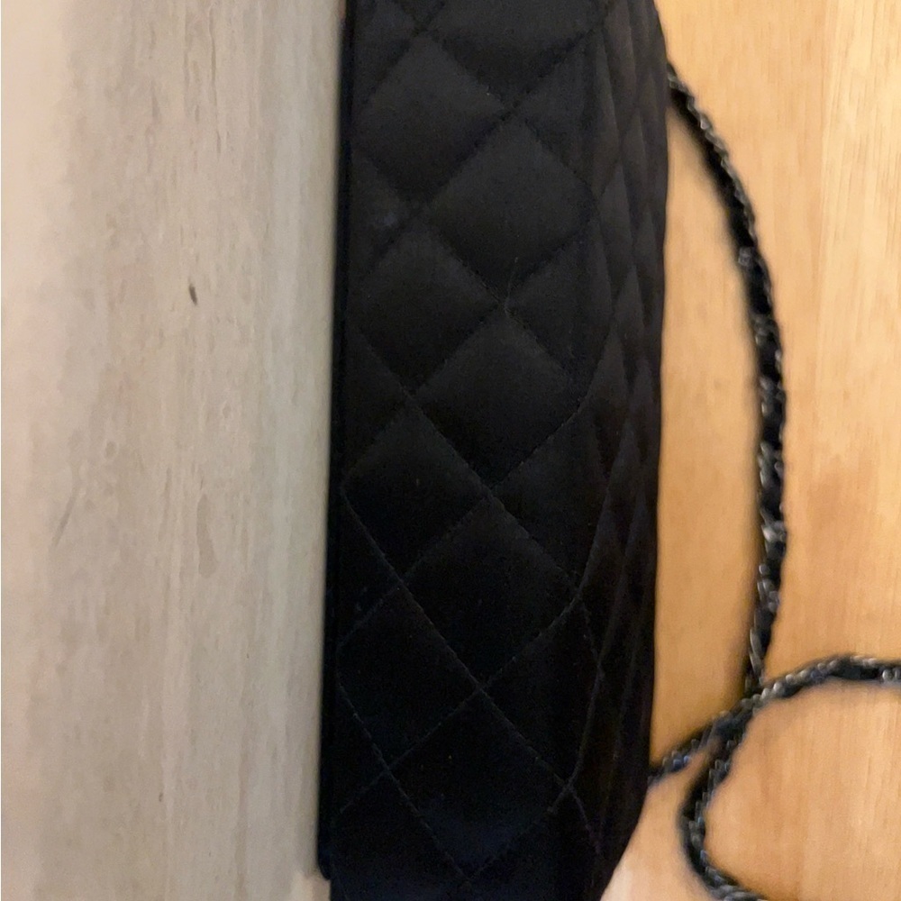 Kate Landry Chanel black quilted bag, Sophisticated Black Quilted Clutch - Picture 7 of 12